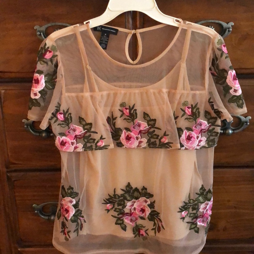 INC shirt with flowers